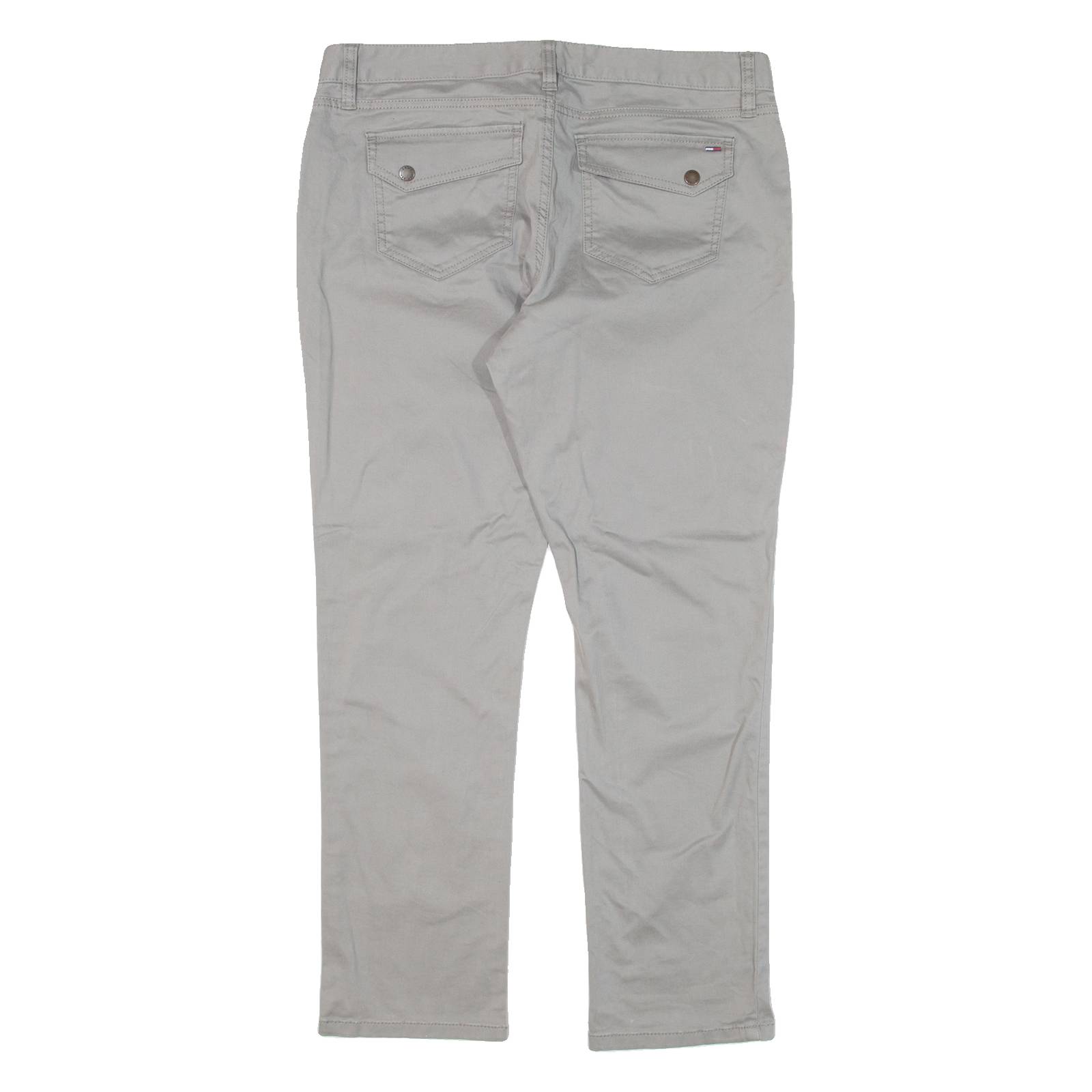 TOMMY HILFIGER Womens Trousers Green Slim Straight W32 L27
