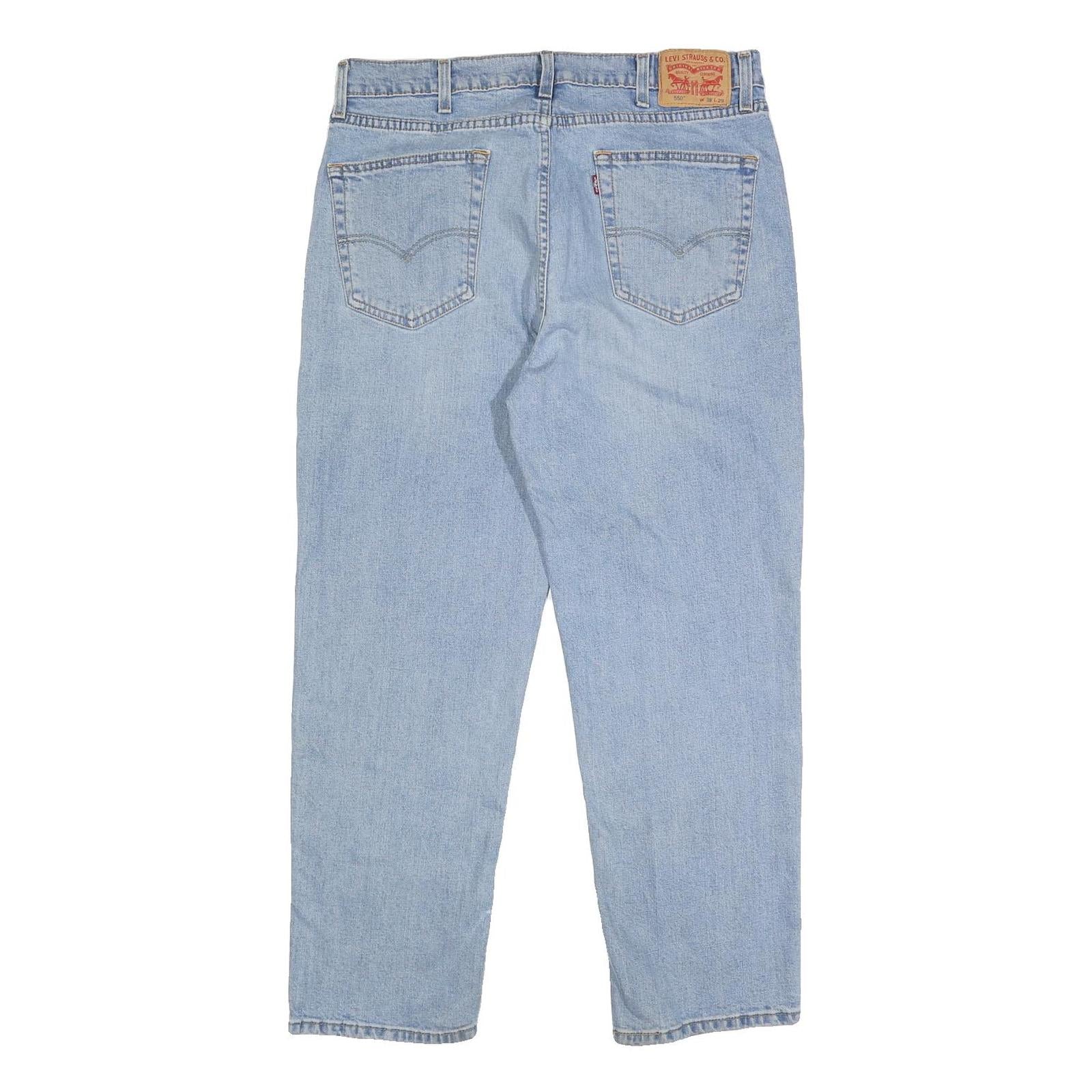 LEVI'S 550 Mens Jeans Blue Relaxed Straight Denim Medium W33 L29 Classic Casual
