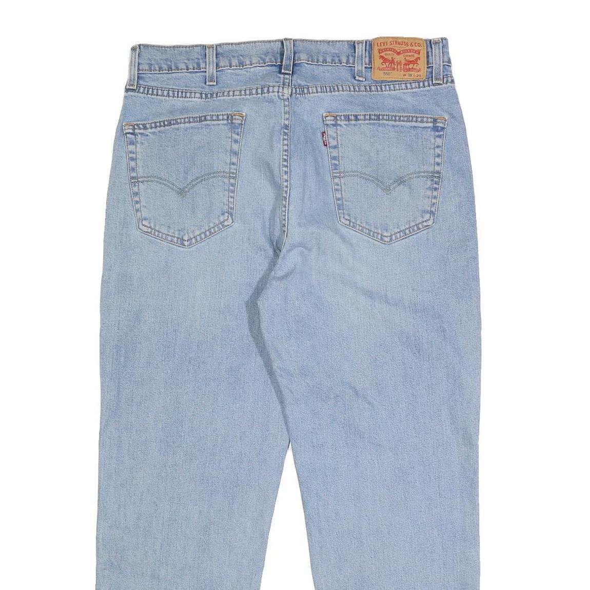 LEVI'S 550 Mens Jeans Blue Relaxed Straight Denim Medium W33 L29 Classic Casual