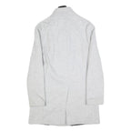 ZARA Mens Grey Button Jacket S Polyester Blend Plain Elegant Lightweight