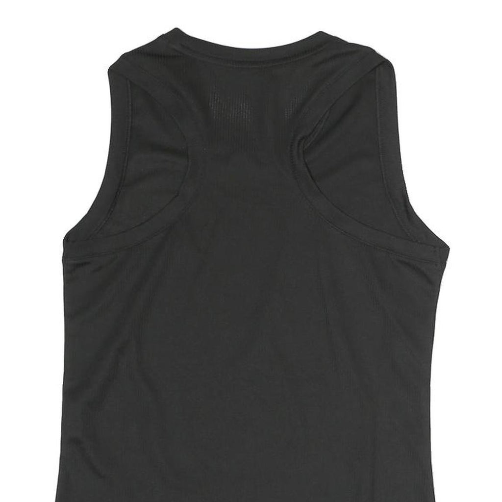 PUMA Womens Black Polyester Sleeveless Crew Neck T-Shirt XS Sports Activewear