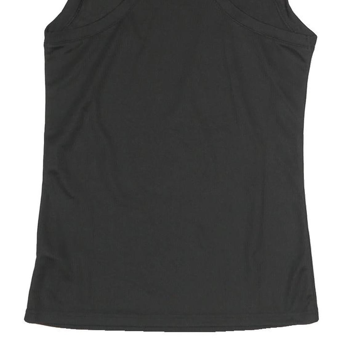 PUMA Womens Black Polyester Sleeveless Crew Neck T-Shirt XS Sports Activewear