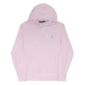 POLO RALPH LAUREN Womens Pink Pullover Hoodie M Cotton Blend Casual Sweatshirt