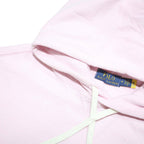 POLO RALPH LAUREN Womens Pink Pullover Hoodie M Cotton Blend Casual Sweatshirt