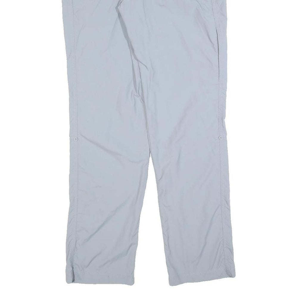 COLUMBIA Womens Polyester Blend Grey Regular Zip Trousers W32 L32 Outdoor Hiking