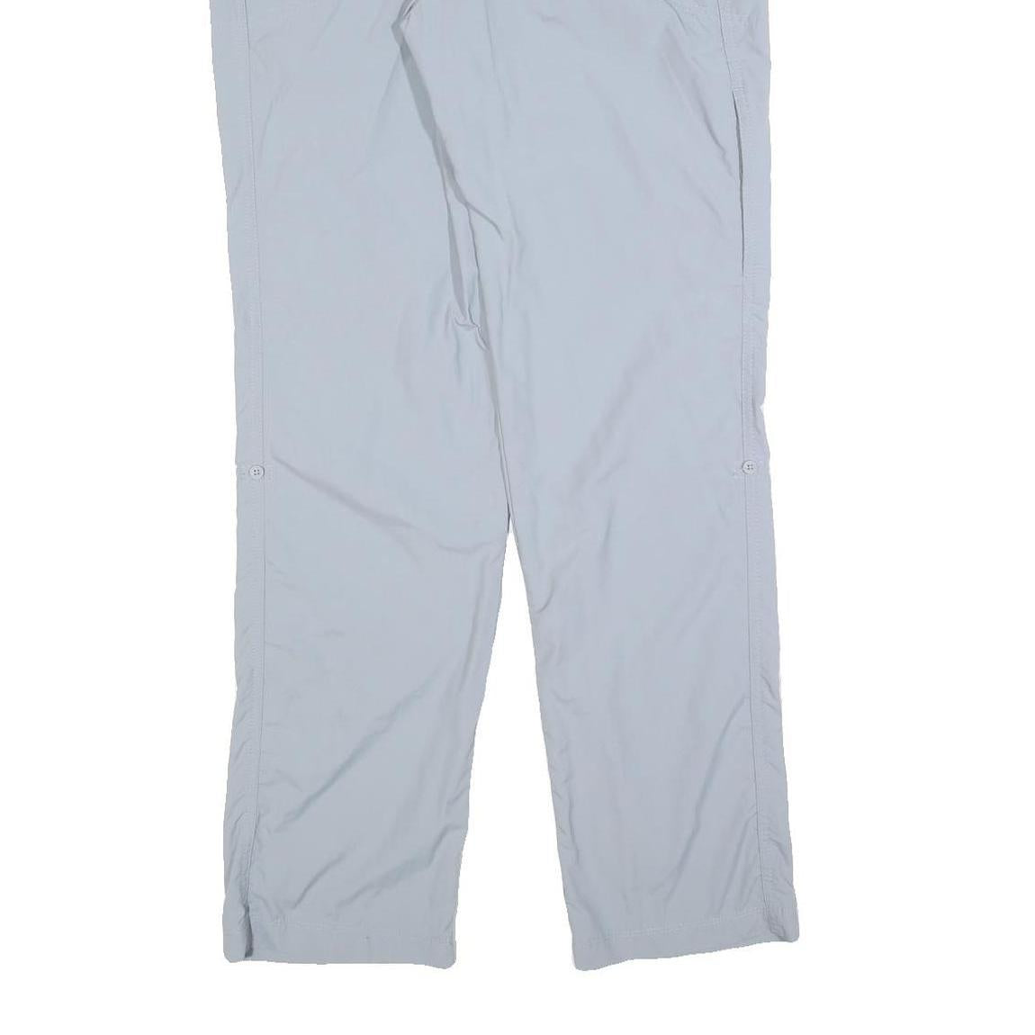 COLUMBIA Womens Polyester Blend Grey Regular Zip Trousers W32 L32 Outdoor Hiking
