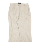 BRECKENRIDGE Womens Beige Regular Fit Wide-Leg Trousers W26 L28 Classic Casual