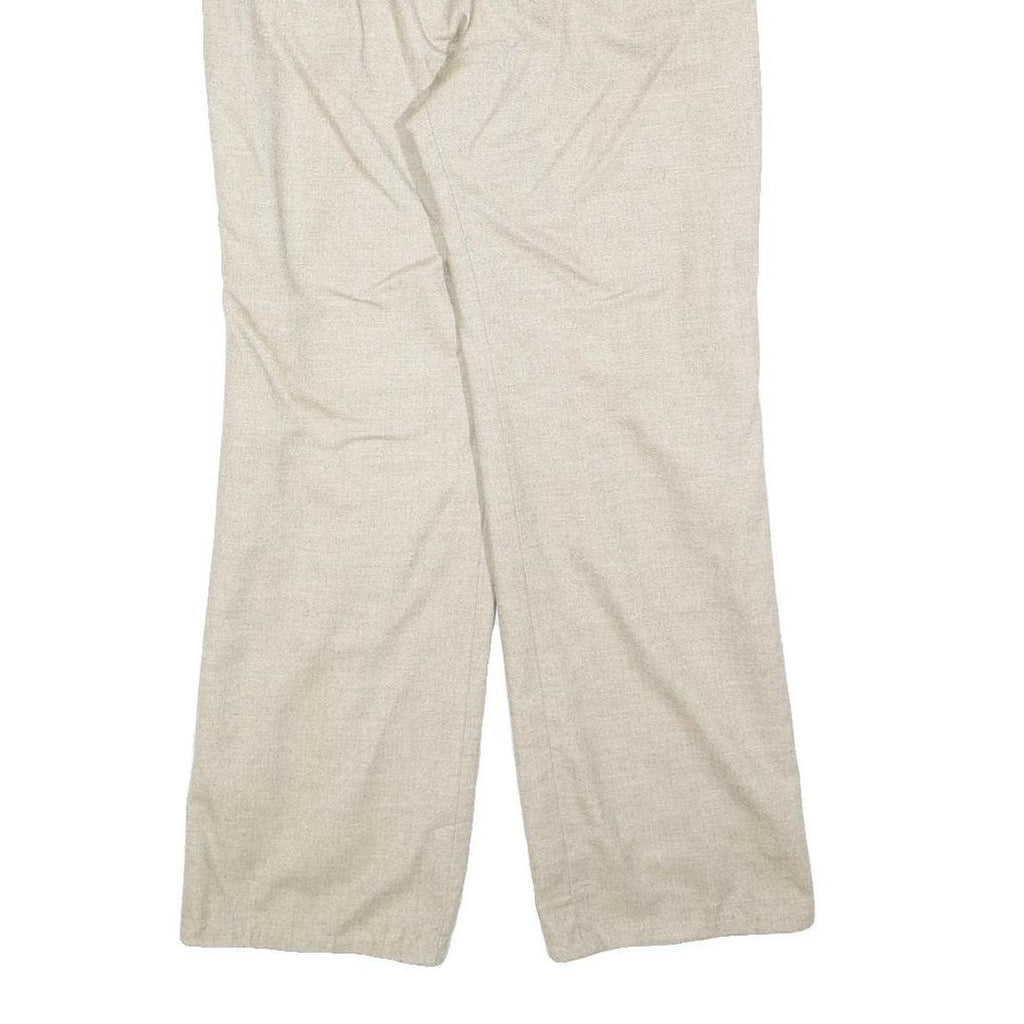 BRECKENRIDGE Womens Beige Regular Fit Wide-Leg Trousers W26 L28 Classic Casual