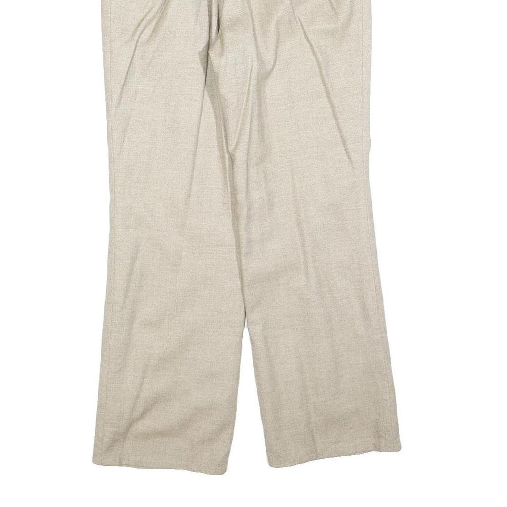 BRECKENRIDGE Womens Beige Regular Fit Wide-Leg Trousers W26 L28 Classic Casual