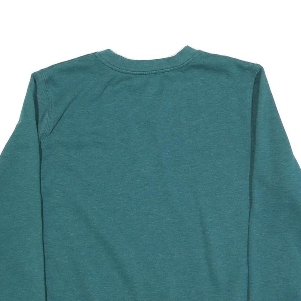 MADE FOR LIFE Womens Teal Sweatshirt Crew Neck XL Relaxed Fit Cotton Blend
