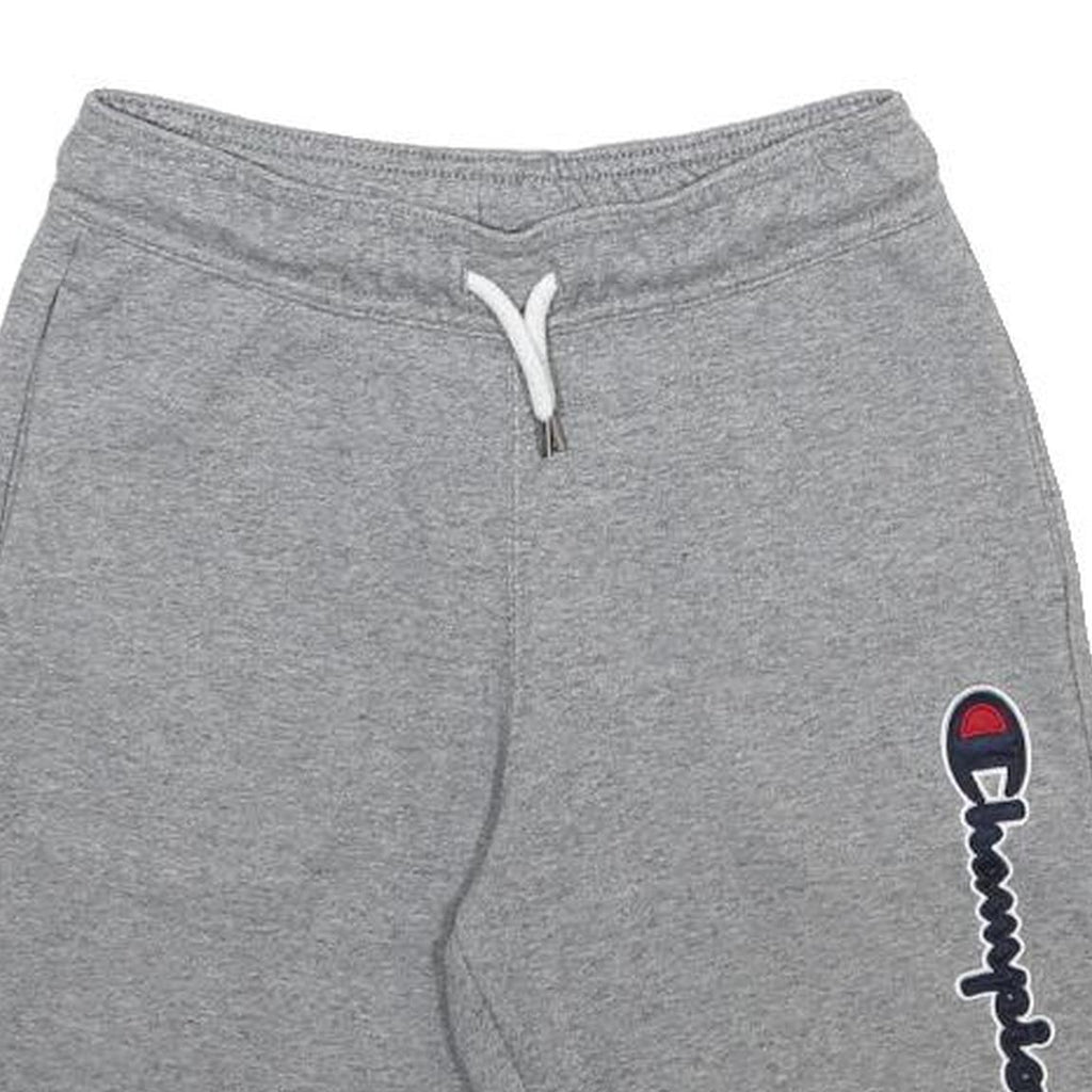 CHAMPION Boys Grey Casual Shorts 9-10Y W24 Cotton Blend Drawstring