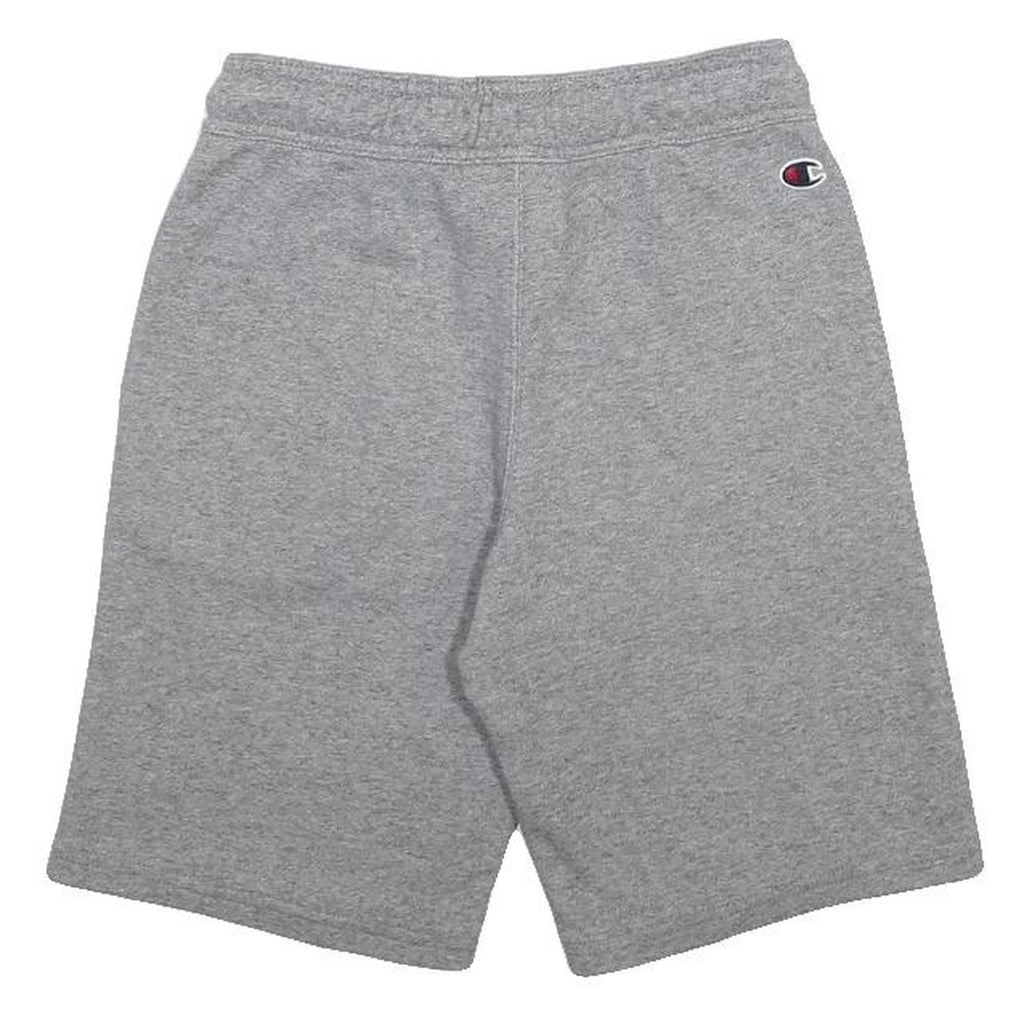 CHAMPION Boys Grey Casual Shorts 9-10Y W24 Cotton Blend Drawstring
