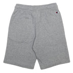 CHAMPION Boys Grey Casual Shorts 9-10Y W24 Cotton Blend Drawstring
