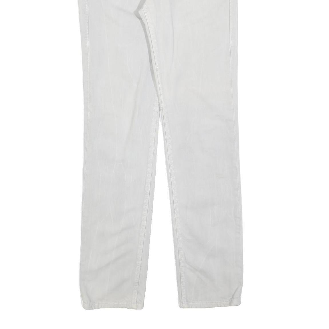 LEVI'S 519 Mens Slim White Jeans Denim Medium W30 L32 Classic Cotton Blend