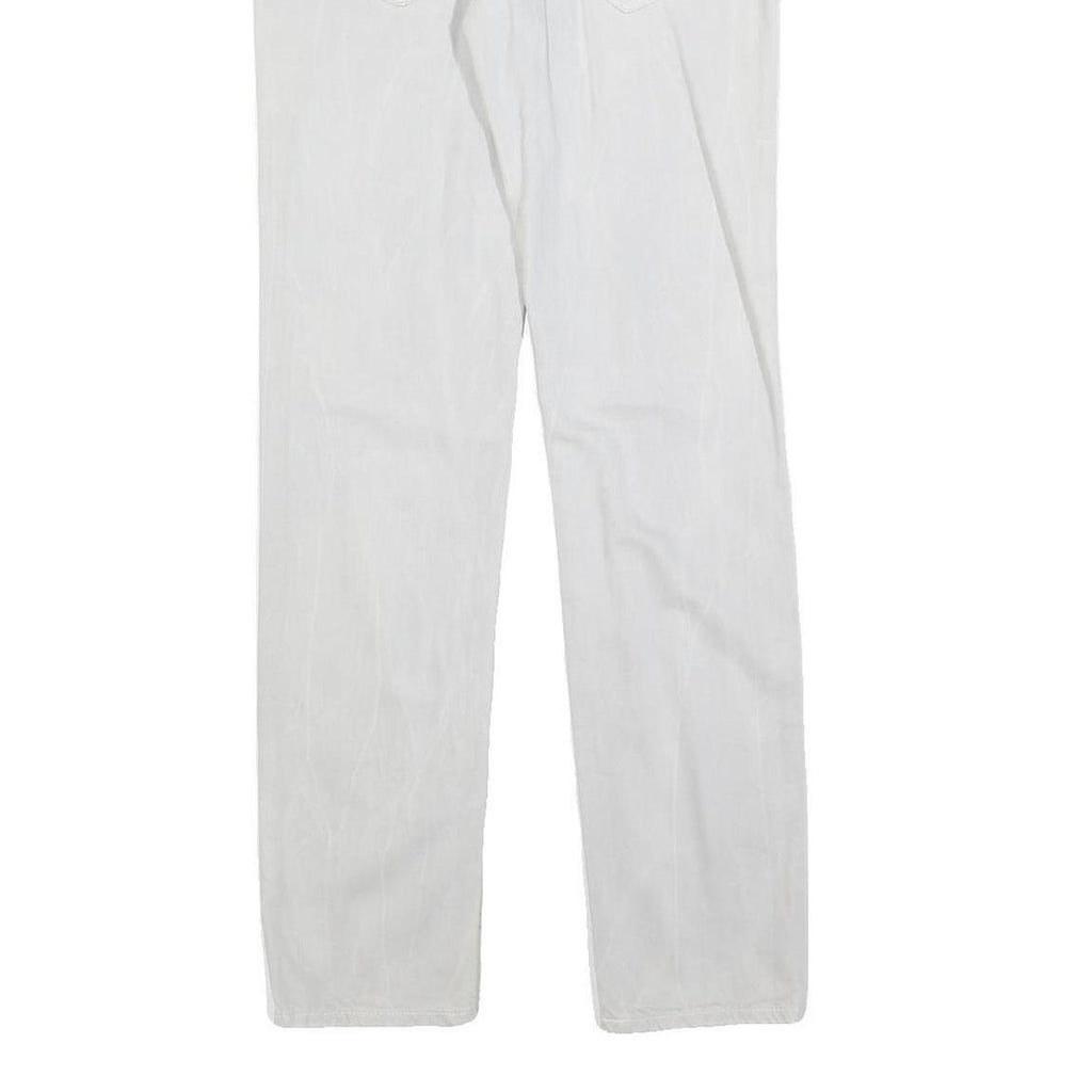 LEVI'S 519 Mens Slim White Jeans Denim Medium W30 L32 Classic Cotton Blend