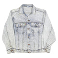 RUFFINI Womens Blue Denim Jacket L Cotton Button Classic Casual Outerwear