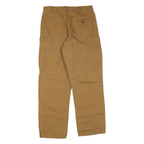 CARHARTT Mens Regular Workwear Beige Polyester Blend Trousers W33 L30 Durable