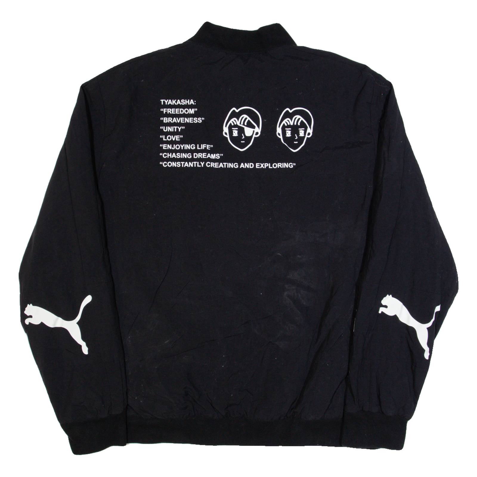 PUMA TYAKASHA Mens Bomber Jacket Black L