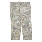 REAL TREE Mens Cotton Blend Camouflage Regular Fit Straight Trousers W38 L30