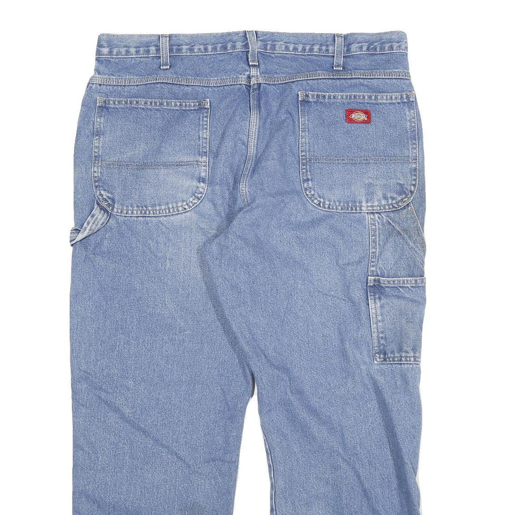 DICKIES Mens Jeans Blue Regular Straight Denim Medium W36 L28 Workwear