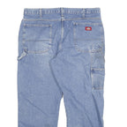 DICKIES Mens Jeans Blue Regular Straight Denim Medium W36 L28 Workwear