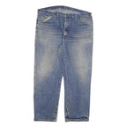 DICKIES Mens Jeans Blue Regular Straight Denim Medium W46 L32 Workwear Zip