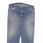 DICKIES Mens Jeans Blue Regular Straight Denim Medium W46 L32 Workwear Zip