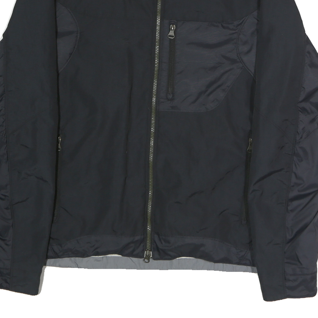 NIKE Mens Black & Grey Zip Jacket M Polyester Blend Sportswear Casual