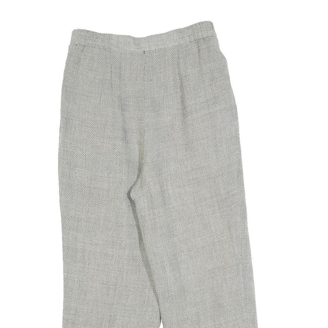 SAN JUAN Womens Grey Regular Fit Straight Leg Trousers W25 L23 Smart Casual