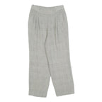 SAN JUAN Womens Grey Regular Fit Straight Leg Trousers W25 L23 Smart Casual