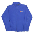 BERGHAUS Mens Blue Jacket S Polyester Plain Zip Outdoor Casual Lightweight