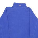 BERGHAUS Mens Blue Jacket S Polyester Plain Zip Outdoor Casual Lightweight