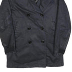 G-STAR Womens Black Jacket M Cotton Blend Button Closure Double Breasted Classic