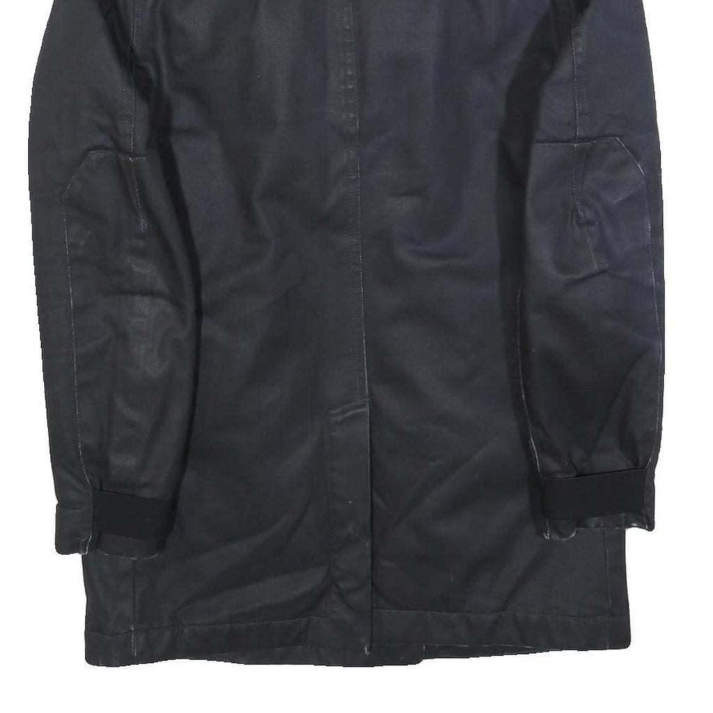 G-STAR Womens Black Jacket M Cotton Blend Button Closure Double Breasted Classic