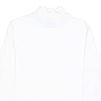 NIKE Court Womens White Jacket L Polyester Plain Zip Track Sportswear Casual