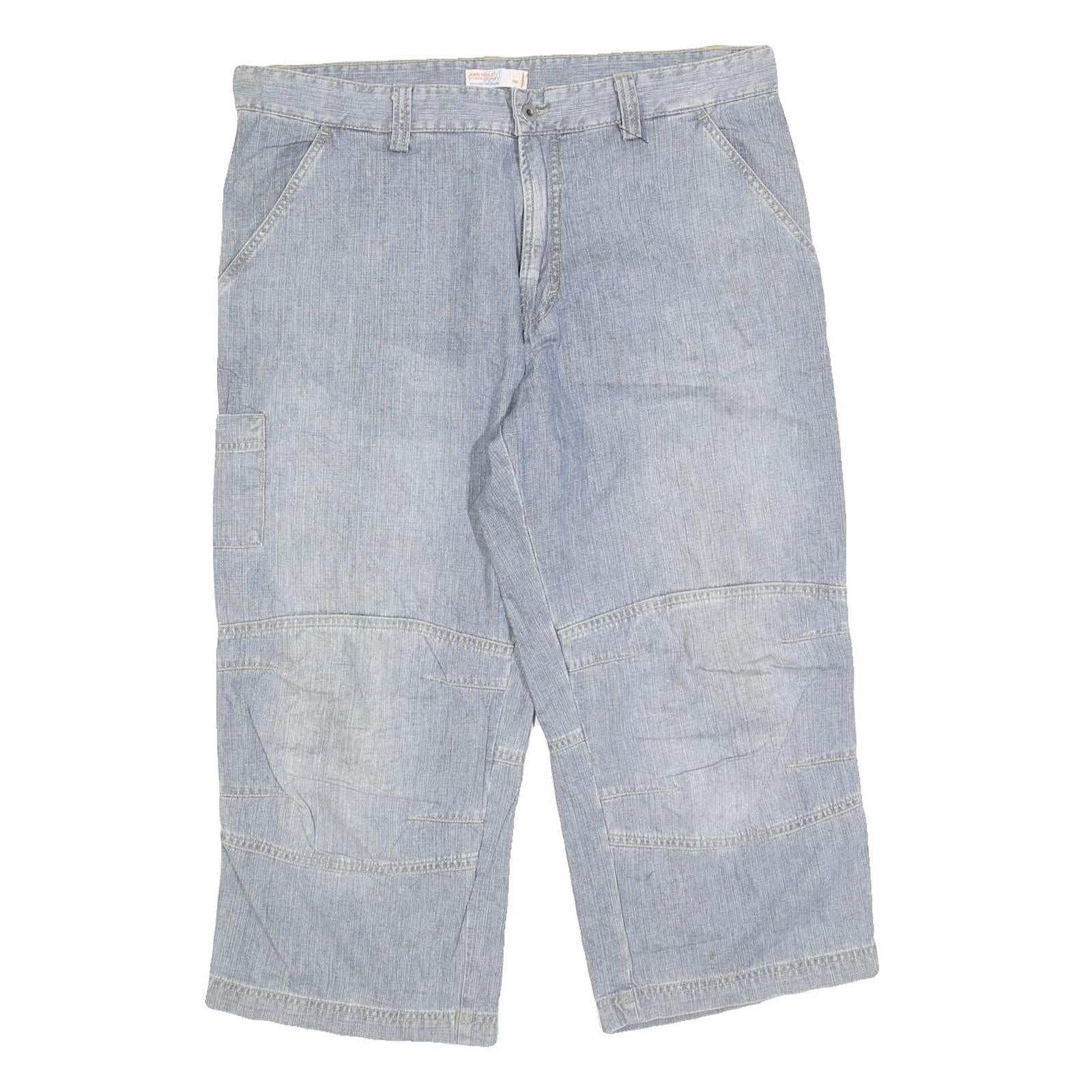 MAC Mens Shorts Blue Casual L W36 Cotton Blend Comfortable Fit