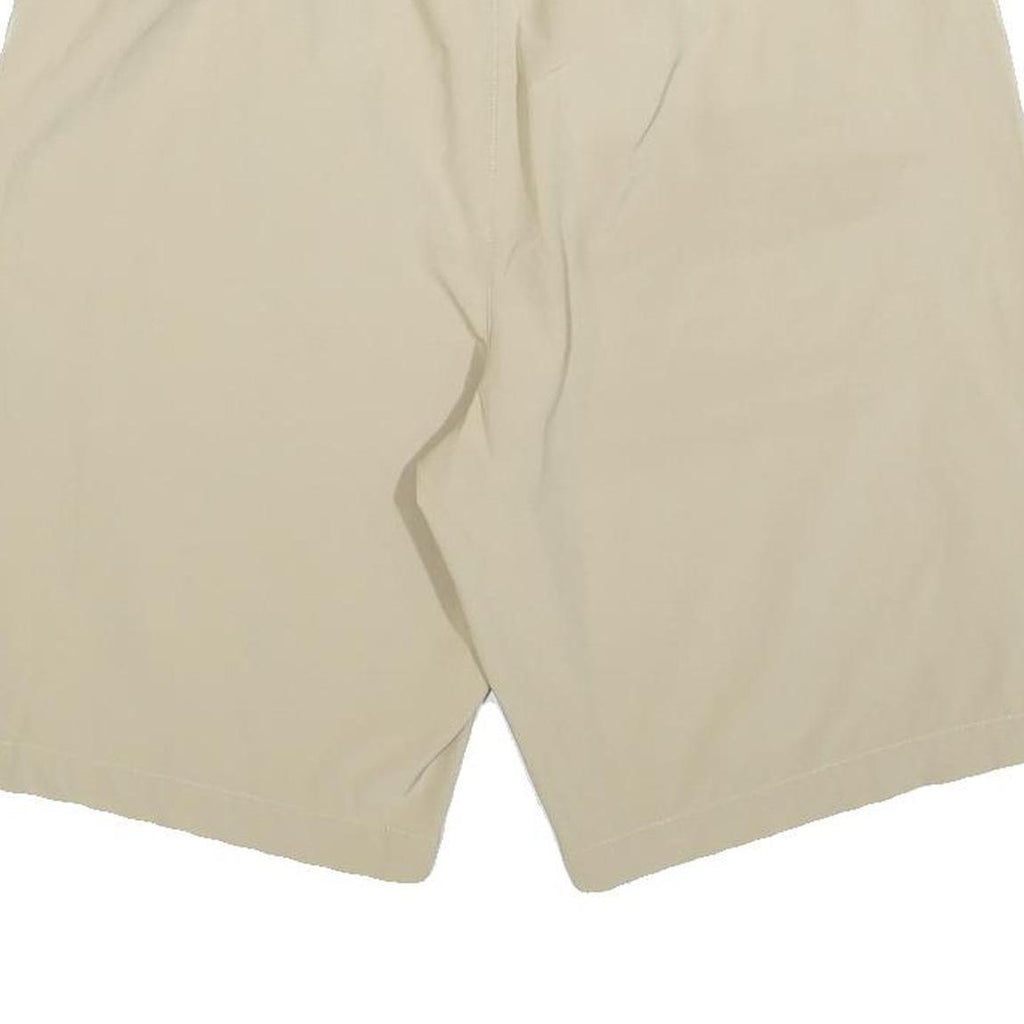 NIKE Mens Shorts Beige Casual L W30 Polyester Lightweight Zip Pocket