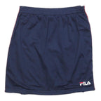 FILA Womens Navy & White Basketball Mesh Mini Polyester Blend Skirt L Sports