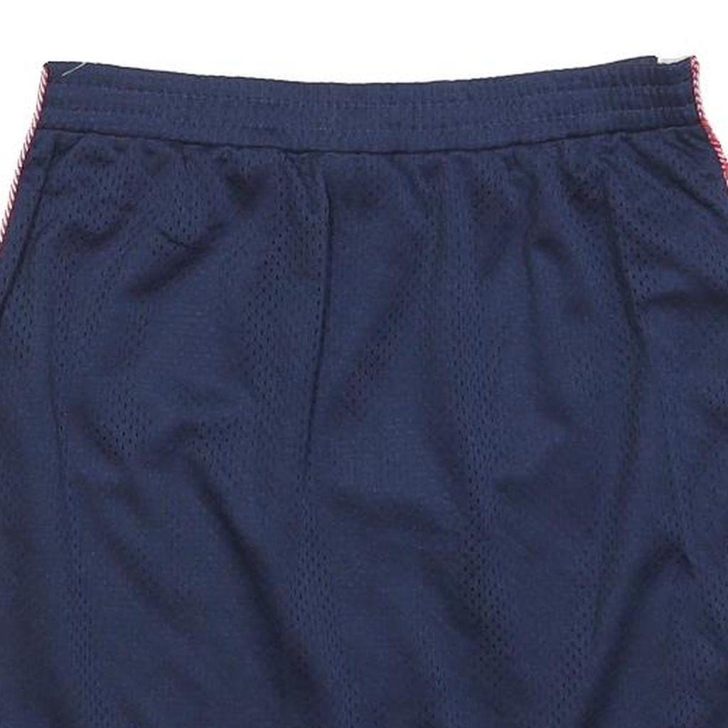 FILA Womens Navy & White Basketball Mesh Mini Polyester Blend Skirt L Sports