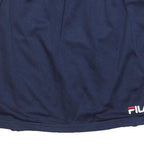 FILA Womens Navy & White Basketball Mesh Mini Polyester Blend Skirt L Sports