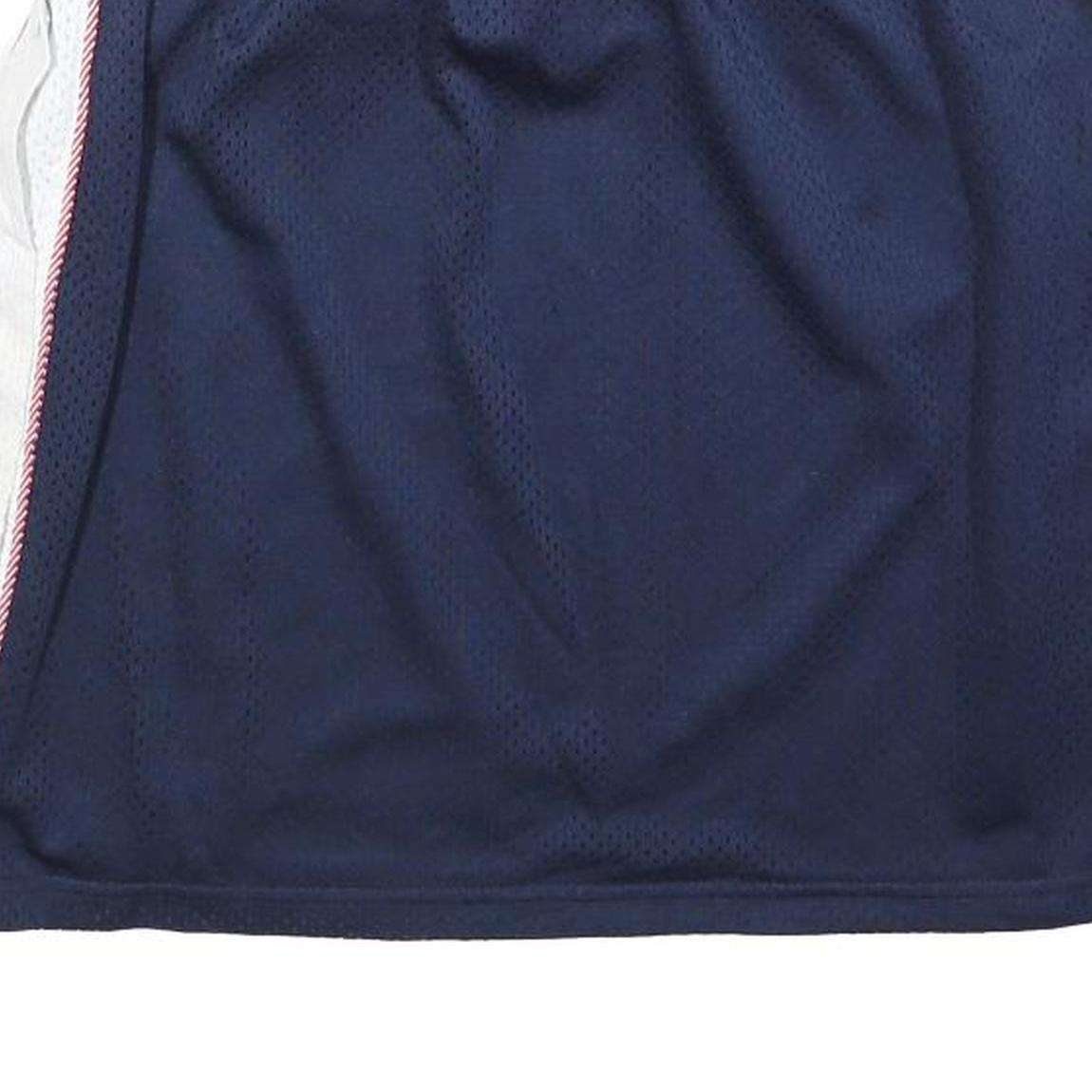 FILA Womens Navy & White Basketball Mesh Mini Polyester Blend Skirt L Sports