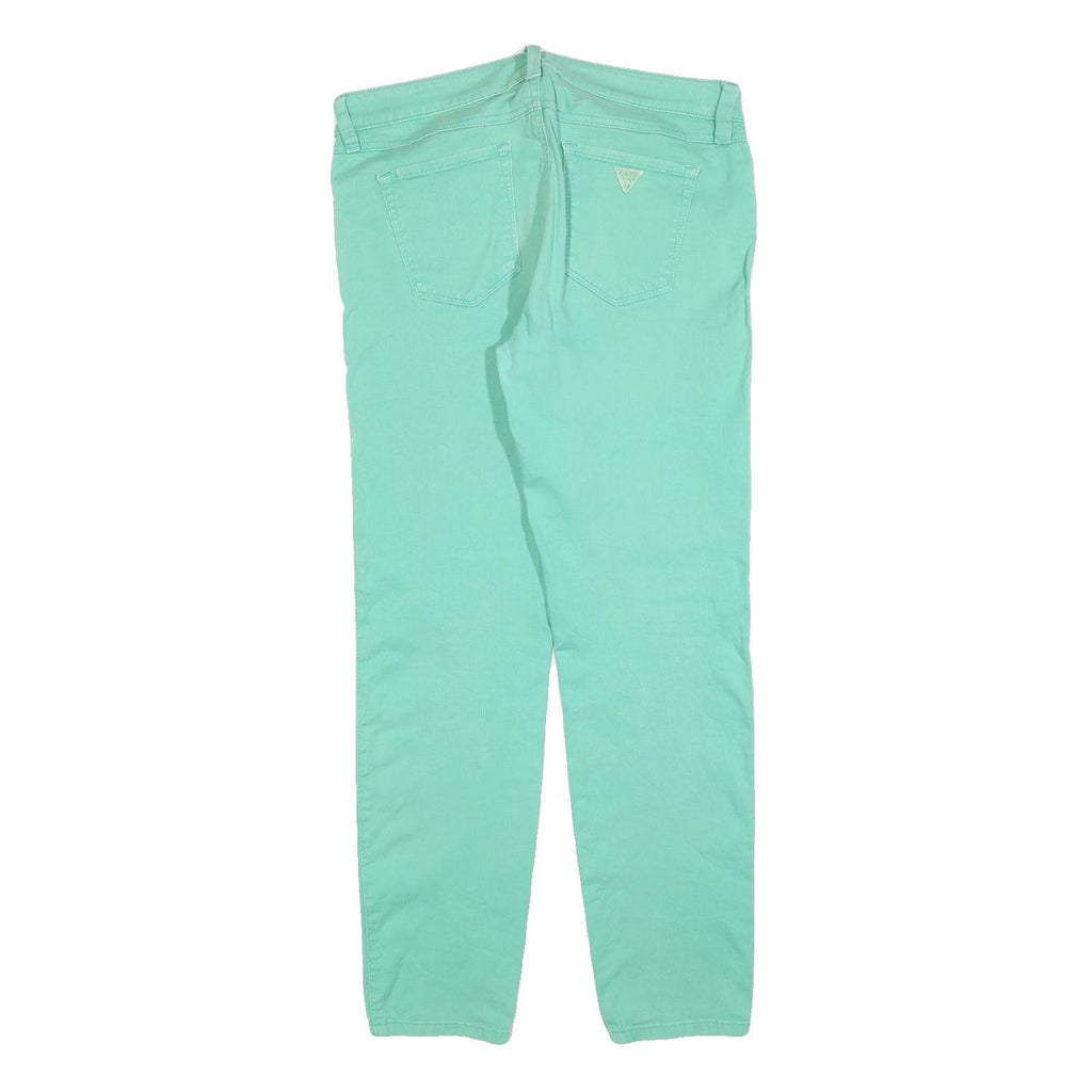 GUESS Womens Jeans Mint Regular Straight Denim W31 L28 Classic Fit Zip Closure