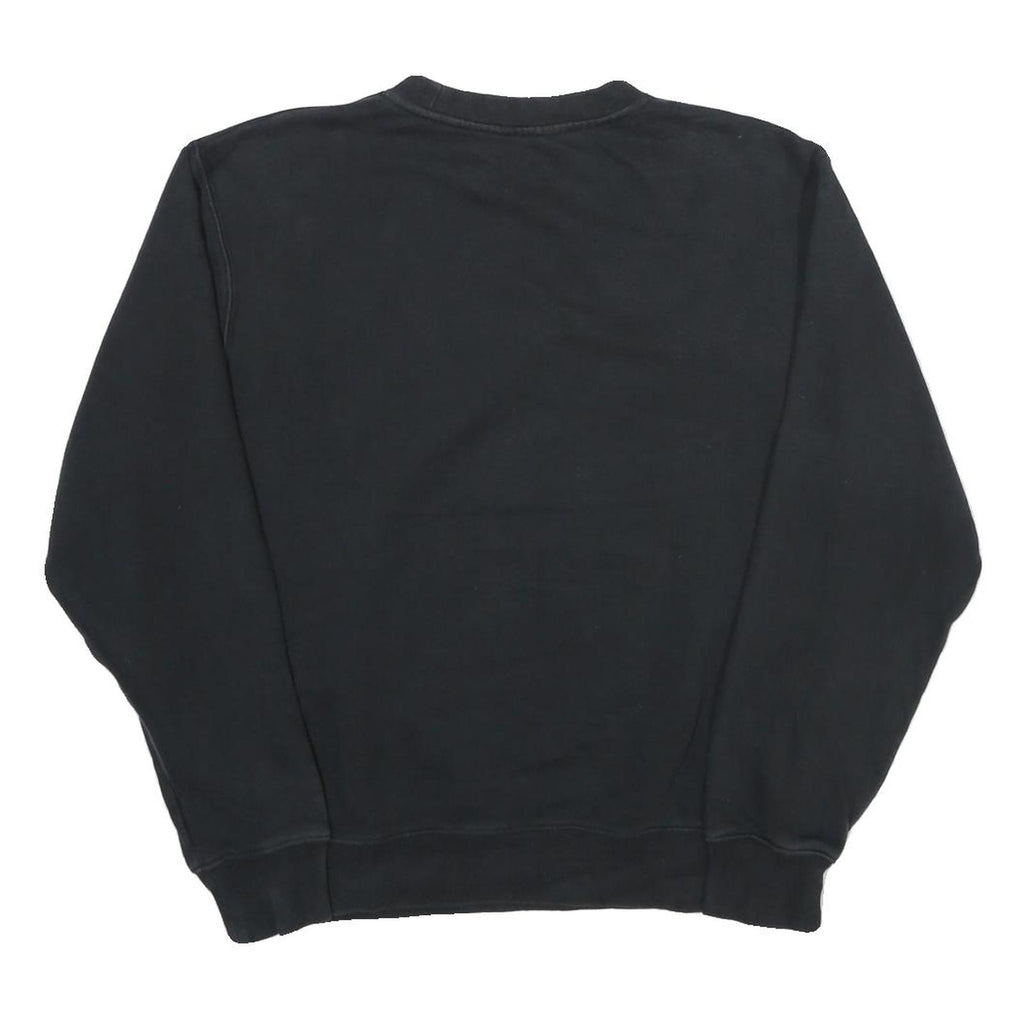 NIKE Mens Black Ride At Tribe Crew Neck S Sweatshirt Cotton Blend Casual