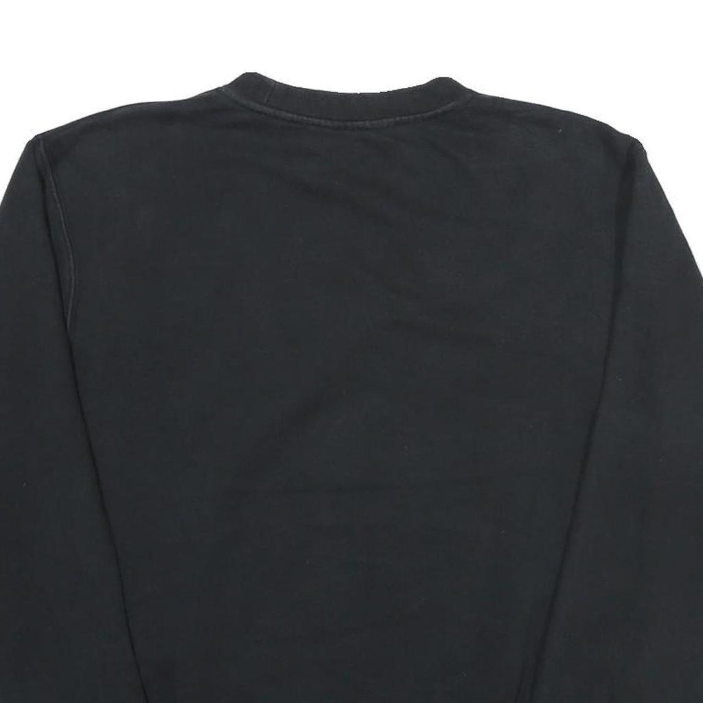 NIKE Mens Black Ride At Tribe Crew Neck S Sweatshirt Cotton Blend Casual