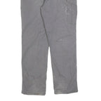 CARHARTT Mens Cotton Blend Grey Relaxed Straight Trousers W36 L32 Workwear