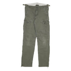 CARHARTT Mens Cotton Blend Green Regular Cargo Trousers W29 L32 Workwear Zip