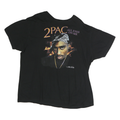 TUPAC Mens Black 2PAC All Eyes On Me Graphic T-Shirt XL Short Sleeve Crew Neck