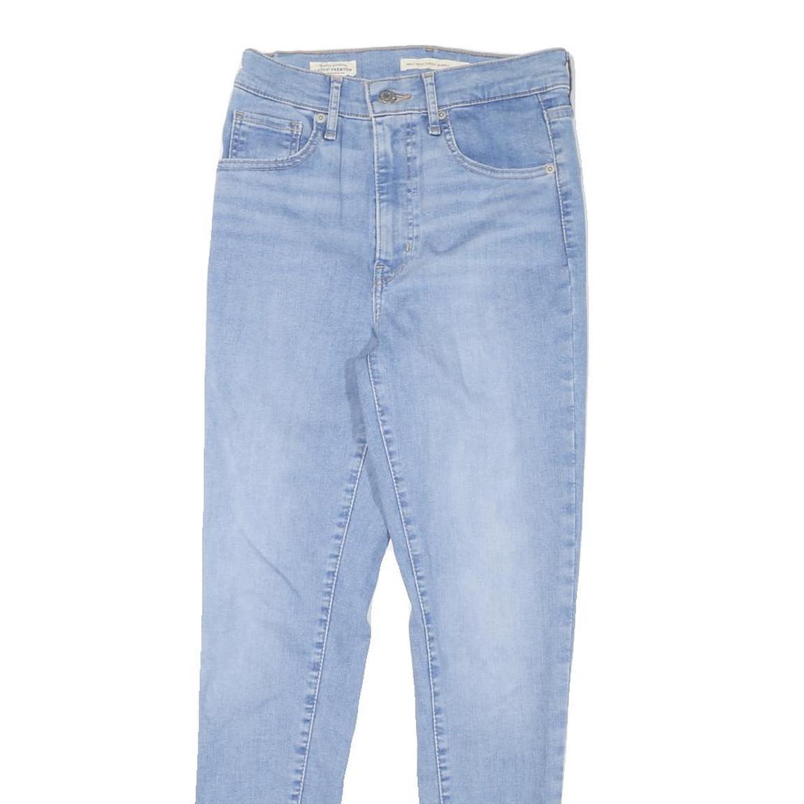 LEVI'S Womens Jeans Blue Regular Skinny Denim Light W26 L29 Classic Zip