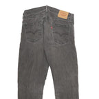 LEVI'S 514 Slim Womens Jeans Black Denim W34 L30 Zip Cotton Blend Slim