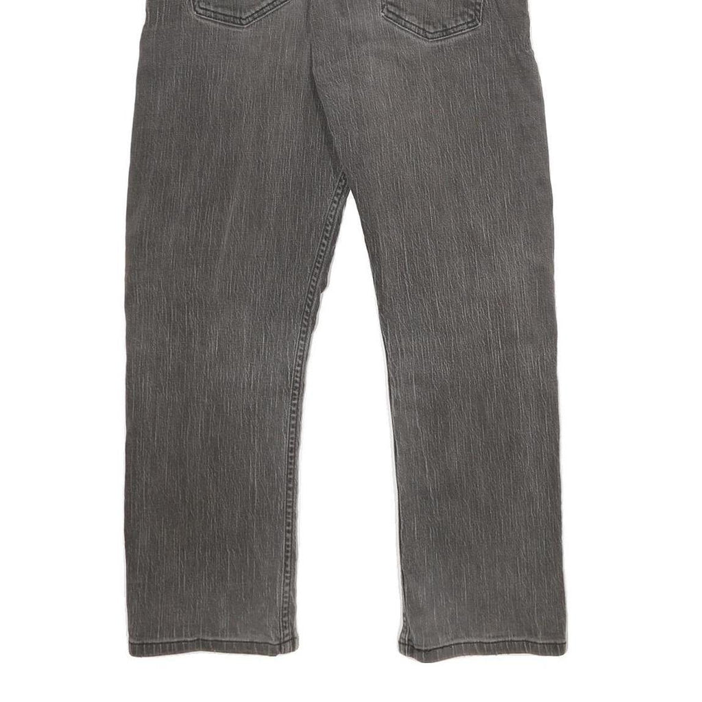 LEVI'S 514 Slim Womens Jeans Black Denim W34 L30 Zip Cotton Blend Slim